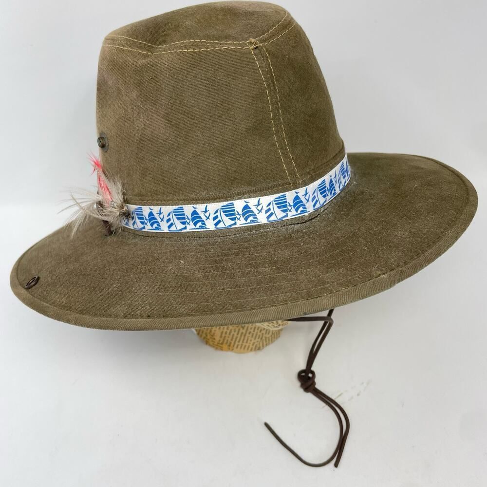Henschel Outback Hat Olive Safari Hiking Sun Hat Chin Strap